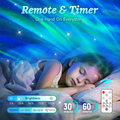 Proyector de luces | Luz nocturna de caracola para dormitorio | Lámpara de nebulosa