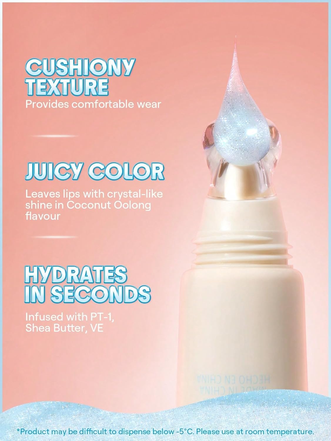 Brillo de labios hidratante | Larga duración | Impermeable | Para rellenar labios | Color: Tu propio brillo