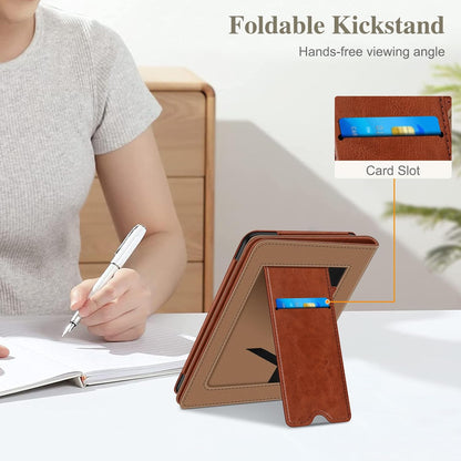 Funda para Kindle con función atril | Marron Vintage