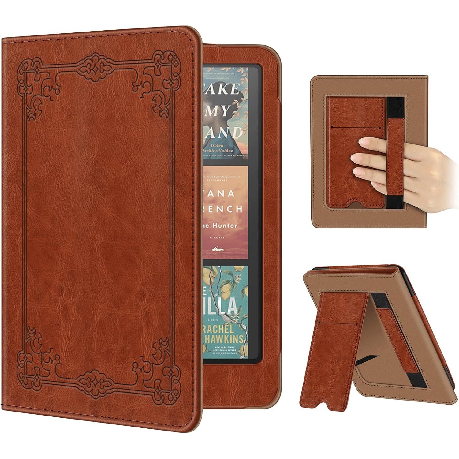 Funda para Kindle con función atril | Marron Vintage