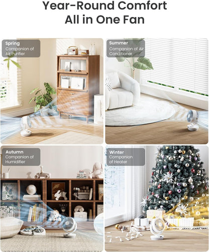 Ventilador para dormitorio | 13 pulgadas | Con control remoto