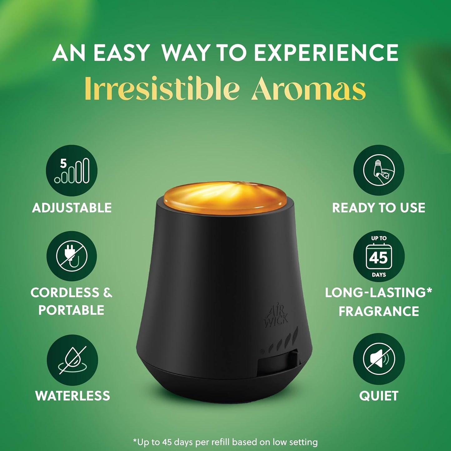 Air Wick Essential Mist Kit Difusor + 1 Repuesto Lavanda y Flor de Almendro – Ambientador con Aceites Esenciales, Portátil y Recargable