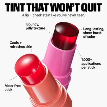 Milk Makeup Cooling Water Jelly Tint | Tinte en Gel para Labios y Mejillas | Hidratante, Modulable y de Larga Duración con Colágeno Vegano, Aloe y Agua de Mar
