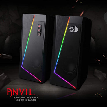 Redragon GS520 RGB Desktop Speakers, Altavoces Estéreo 2.0 para PC