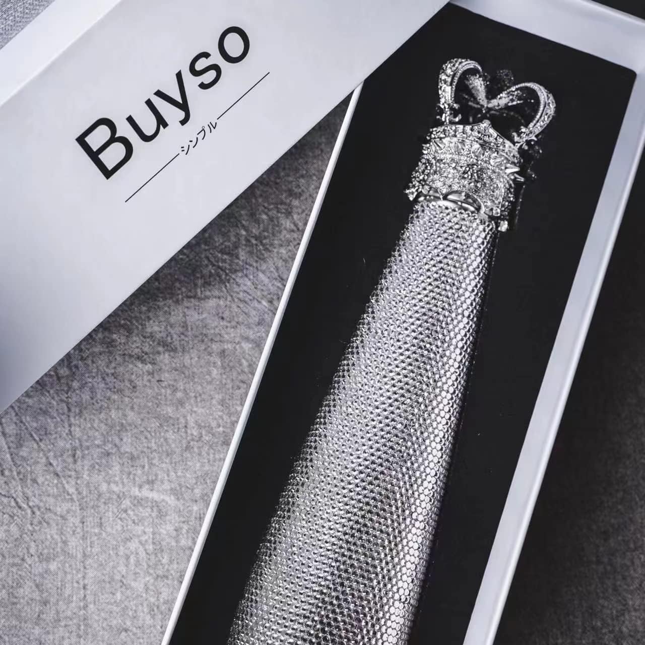 Botella con Glitter corona | Botella térmica de acero inoxidable | 500ml | Color: Plateado princesas