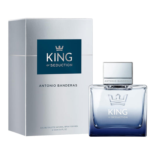 Antonio Banderas King of Seduction Eau de Toilette Hombre | Perfume Masculino Fresco, Intenso y Seductor – 3.4 oz / 100 ml
