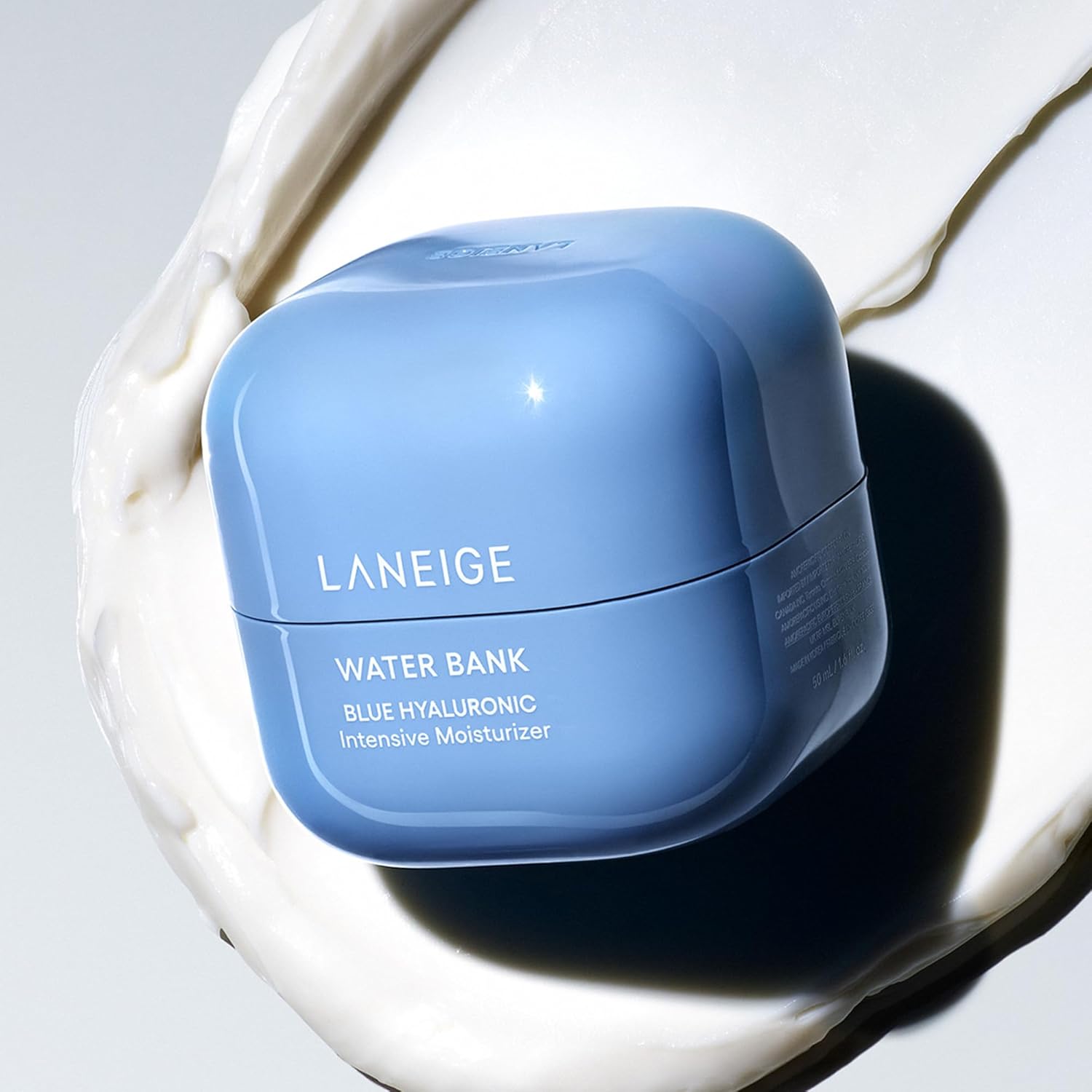 LANEIGE Crema hidratante de agua con Acido hialurónico intensivo con Peptidos + Escualano: piel propensa al eczema, refuerzo de barreras, nutrición, sequedad