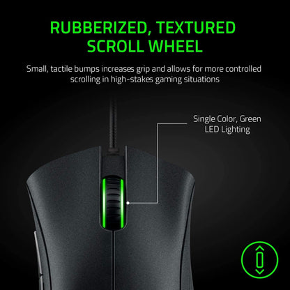 Razer DeathAdder Essential – Mouse Gamer con Sensor Óptico de 6400 DPI – Negro Clásico