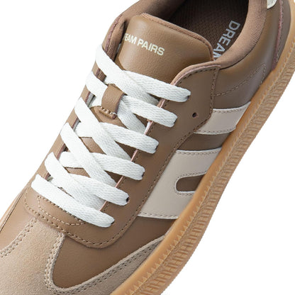 Zapatos casuales para mujer, zapatos casuales con cordones, cómodos y a la moda