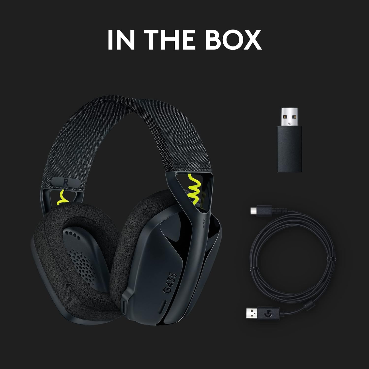 Logitech G435 LIGHTSPEED & Bluetooth – Audífonos gamer inalámbricos (Negro)