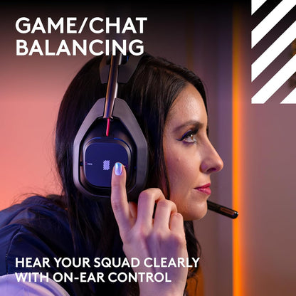 Astro A50 Omni-Platform Wireless Gaming Headset + Base Station for PS5, Xbox, PC: PLAYSYNC Audio Switcher, <16 Bit/48Khz (Console), <24 Bit/48 Khz (PC), 24Hr Battery, 2.4Ghz & BT - Black