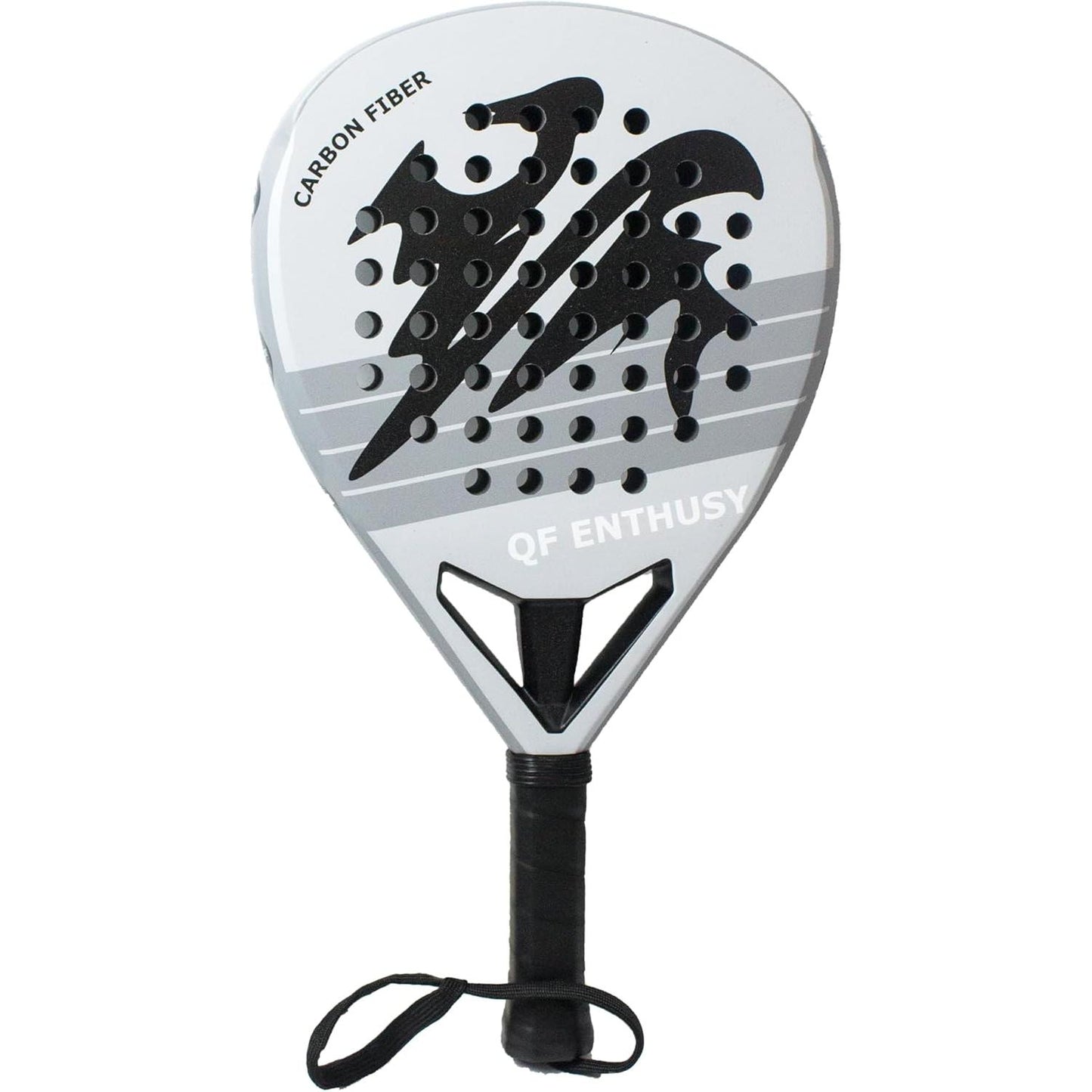 Paleta de pádel de fibra de carbono Q10 Pro | Forma de diamante | garganta mejorada con tres ramas | núcleo de espuma viscoelástica EVA
