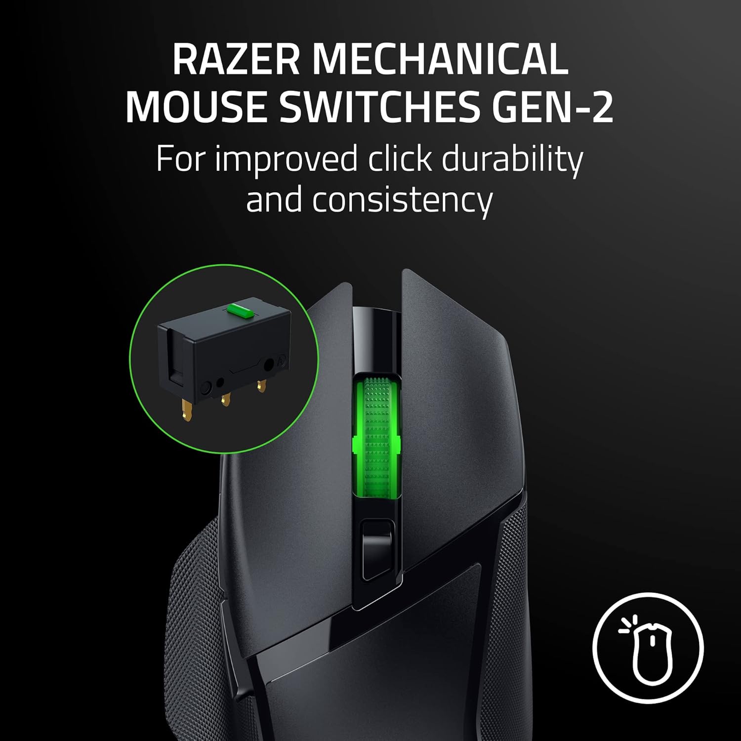 Razer Basilisk V3 X HyperSpeed – Mouse Gamer Inalámbrico Personalizable con Sensor Óptico 18K, 9 Controles Programables, Iluminación RGB y Larga Duración de Batería