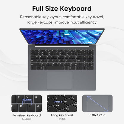 Laptop BWPED | Core i5 de 16" | 16 GB + 512 GB