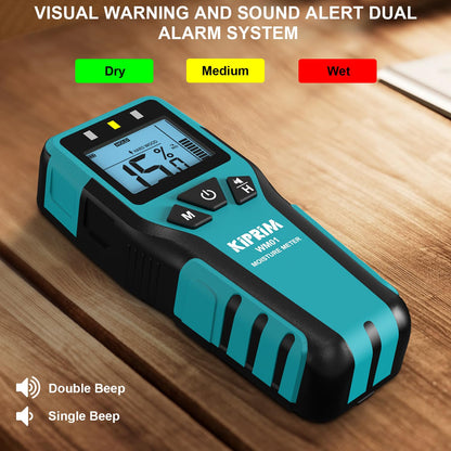 Medidor de Humedad sin Agujas WM01, Tester Digital para Madera, Paredes, Concreto y Pisos – Detección Precisa y No Destructiva