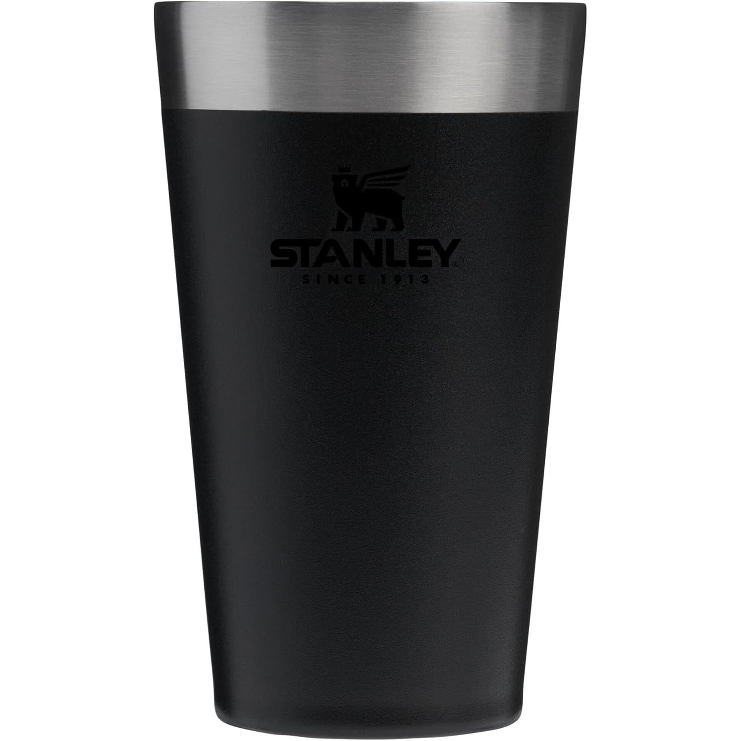 Adventure Stacking Beer Pint Glass 16Oz | Stackable Drinking Cup for Cold Beverages | Dishwasher Safe | Insulated Stainless Steel Tumbler | Bpa-Free | Ash 2.0