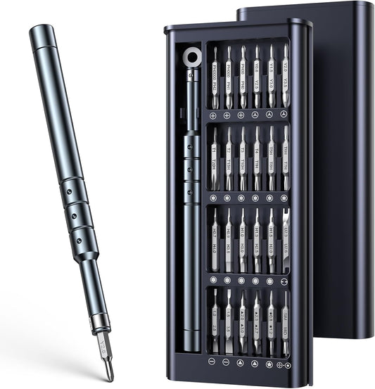 Juego de Destornilladores de Precisión 52 en 1 – Kit de Reparación Mini con Puntas Torx y CRV para MacBook, Laptop, iPhone, PS5, Xbox, Switch, Gafas, Relojes y Electrónicos – Regalo Compacto para Hombres