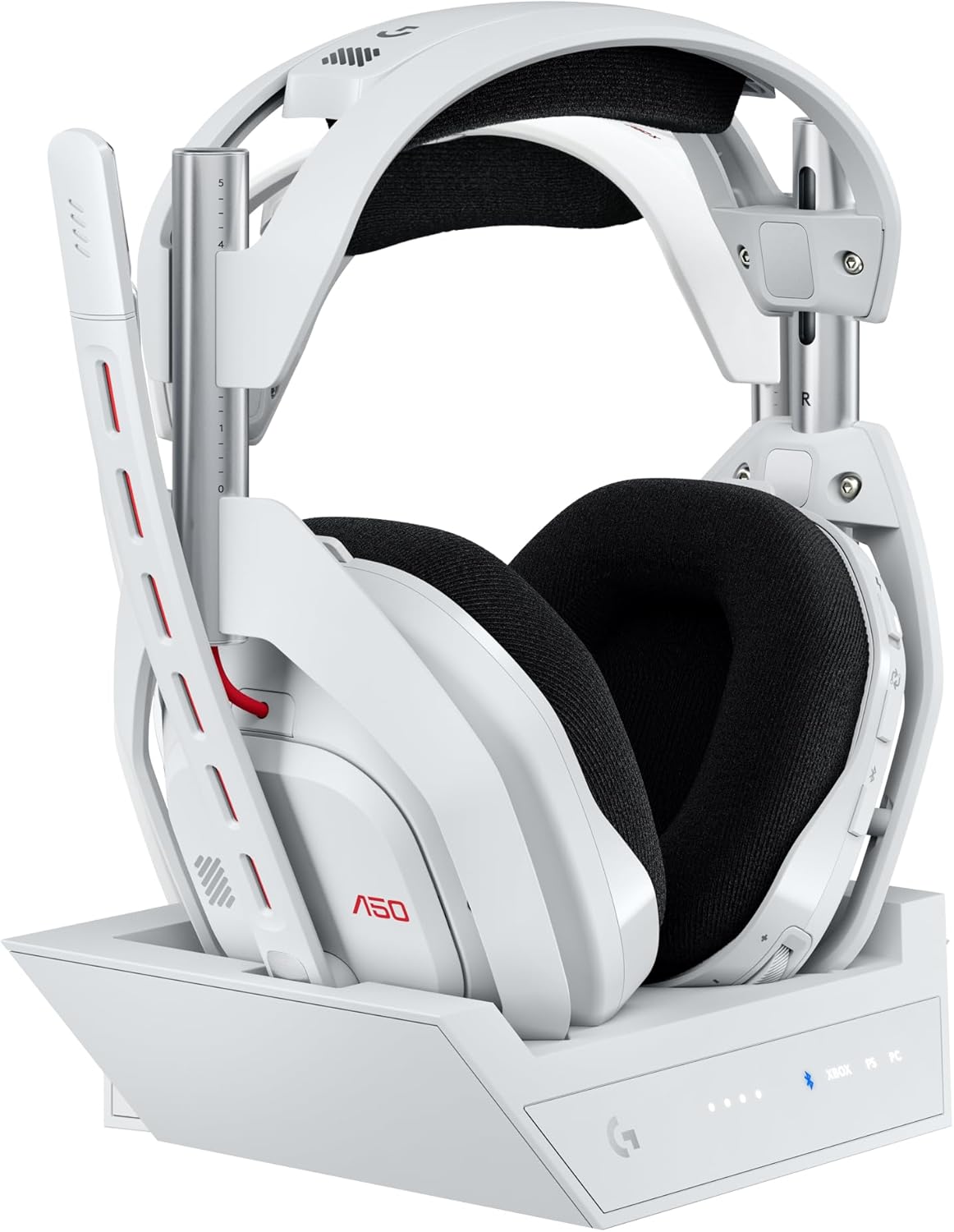 Astro A50 Omni-Platform Wireless Gaming Headset + Base Station for PS5, Xbox, PC: PLAYSYNC Audio Switcher, <16 Bit/48Khz (Console), <24 Bit/48 Khz (PC), 24Hr Battery, 2.4Ghz & BT - Black