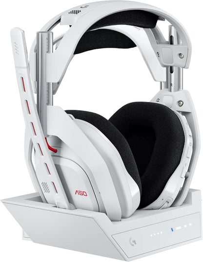 Astro A50 Omni-Platform Wireless Gaming Headset + Base Station for PS5, Xbox, PC: PLAYSYNC Audio Switcher, <16 Bit/48Khz (Console), <24 Bit/48 Khz (PC), 24Hr Battery, 2.4Ghz & BT - Black