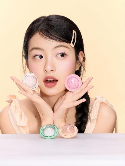 Iluminador facial Lunar Glow  | Con purpurina multicromática | Iluminador para ojos y rostro | Cremoso sedoso | Color: Galaxia de corazón