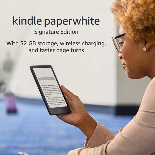 Amazon Kindle Paperwhite Signature Edition (32 GB) – Negro 6.8“ Display