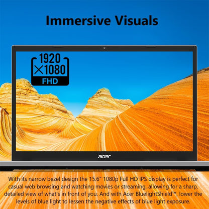 Laptop Acer Aspire Go 15 | 15.6" FHD IPS | Intel Core 3 N355 | 8GB DDR5 | 128GB UFS | Wi-Fi 6 | Windows 11 Home S | AI Ready con Copilot