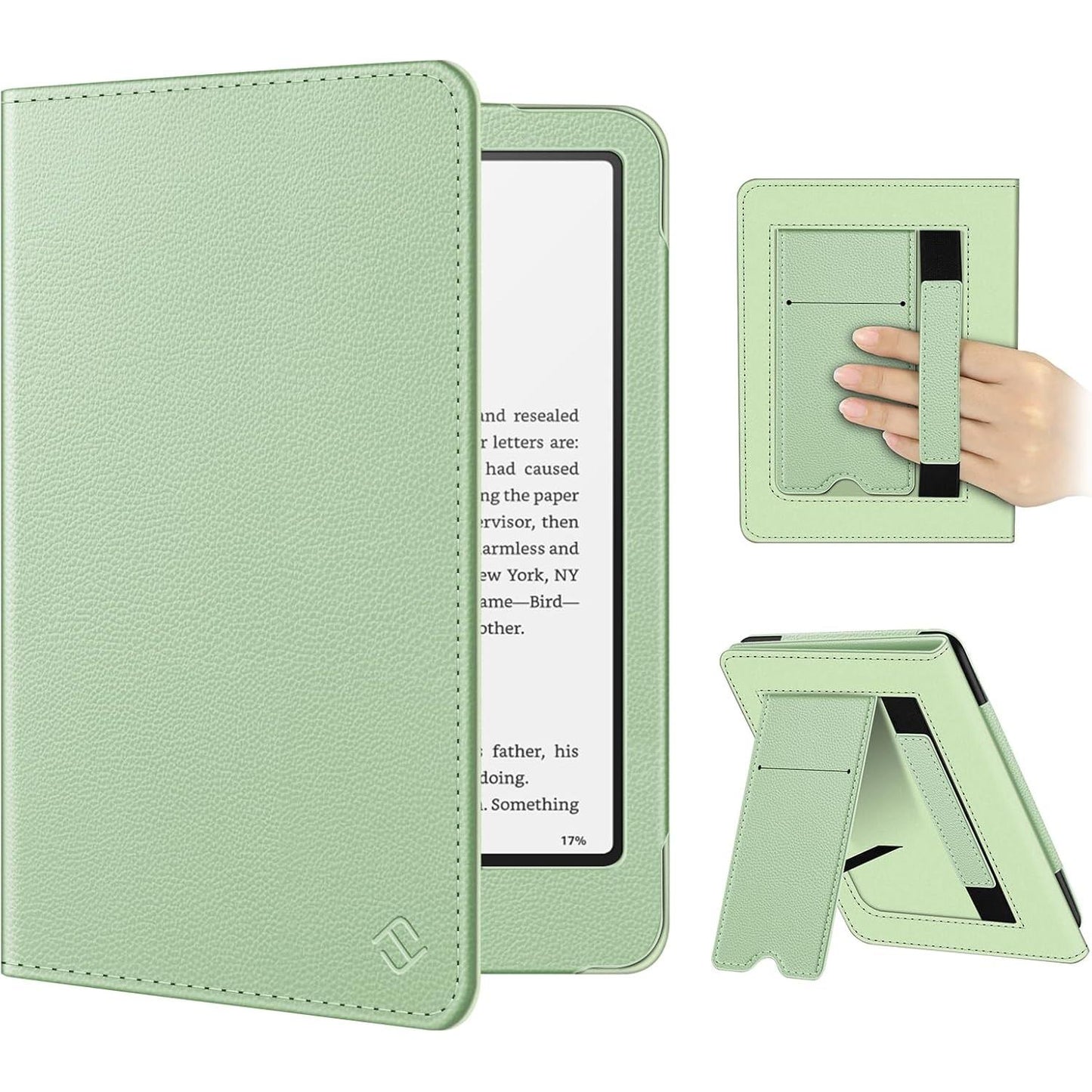 Fintie Case for 7"/6.8" Kindle Paperwhite(12Th/11Th Generation-2024/2021) and Kindle Colorsoft Signature Edition -Slim Foldable Stand Cover Auto Wake/Sleep for Paperwhite 2024, Jade