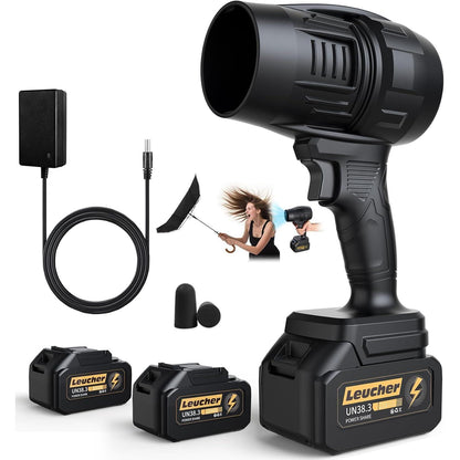 Soplador eléctrico inalámbrico con batería y cargador | soplador de aire turbo | 300000 rpm
