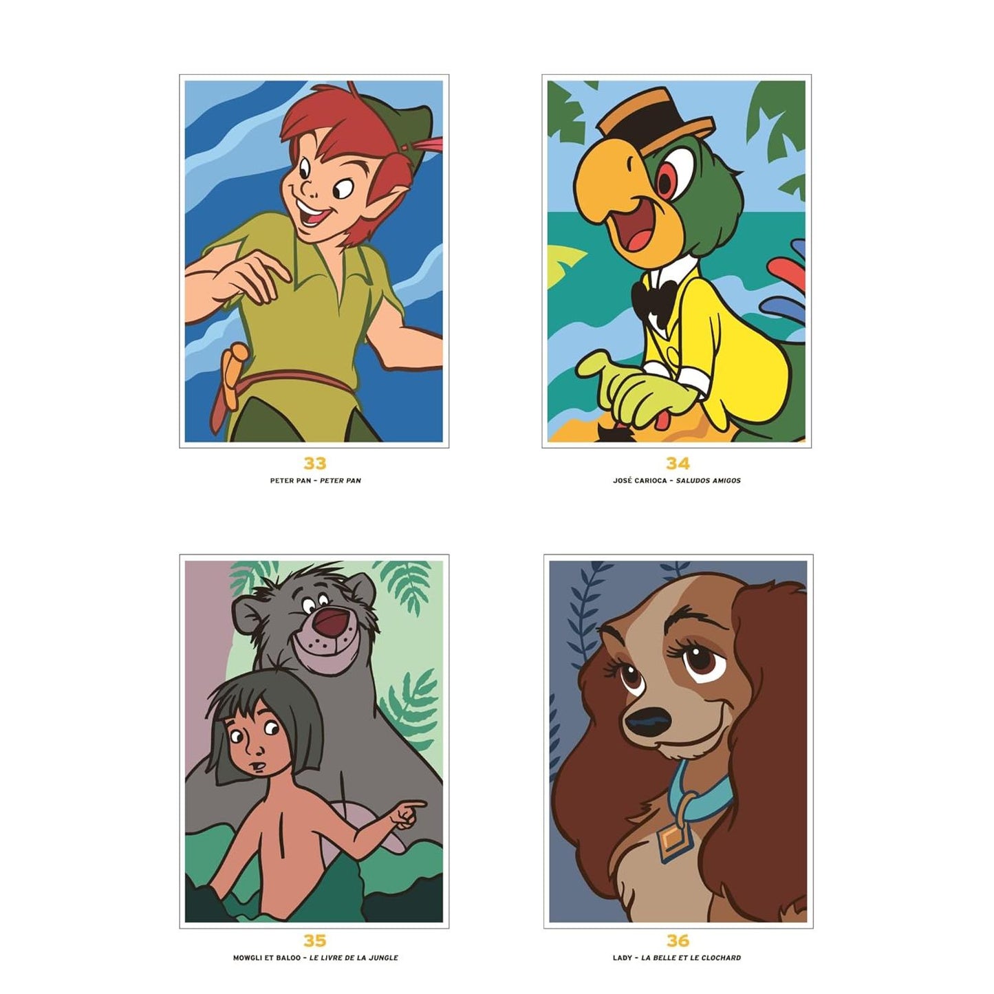 Dibujos para colorear de Disney Mystery | Edición: Retratos (ilusión óptica) | Arteterapia | idioma: Francés