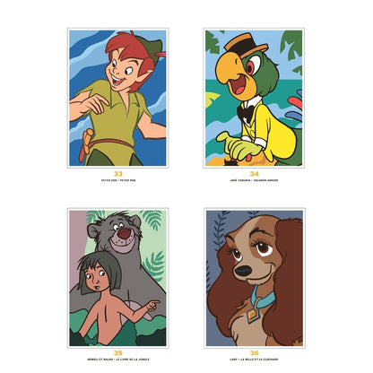 Dibujos para colorear de Disney Mystery | Edición: Retratos (ilusión óptica) | Arteterapia | idioma: Francés