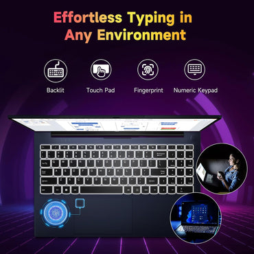 Laptop 15.6" FHD NIMO | AMD Ryzen 5 3500U | 32GB RAM | 1TB SSD | Teclado Retroiluminado | Huella Digital | Cargador Rápido 65W | Windows 11 | 2 Años Garantía