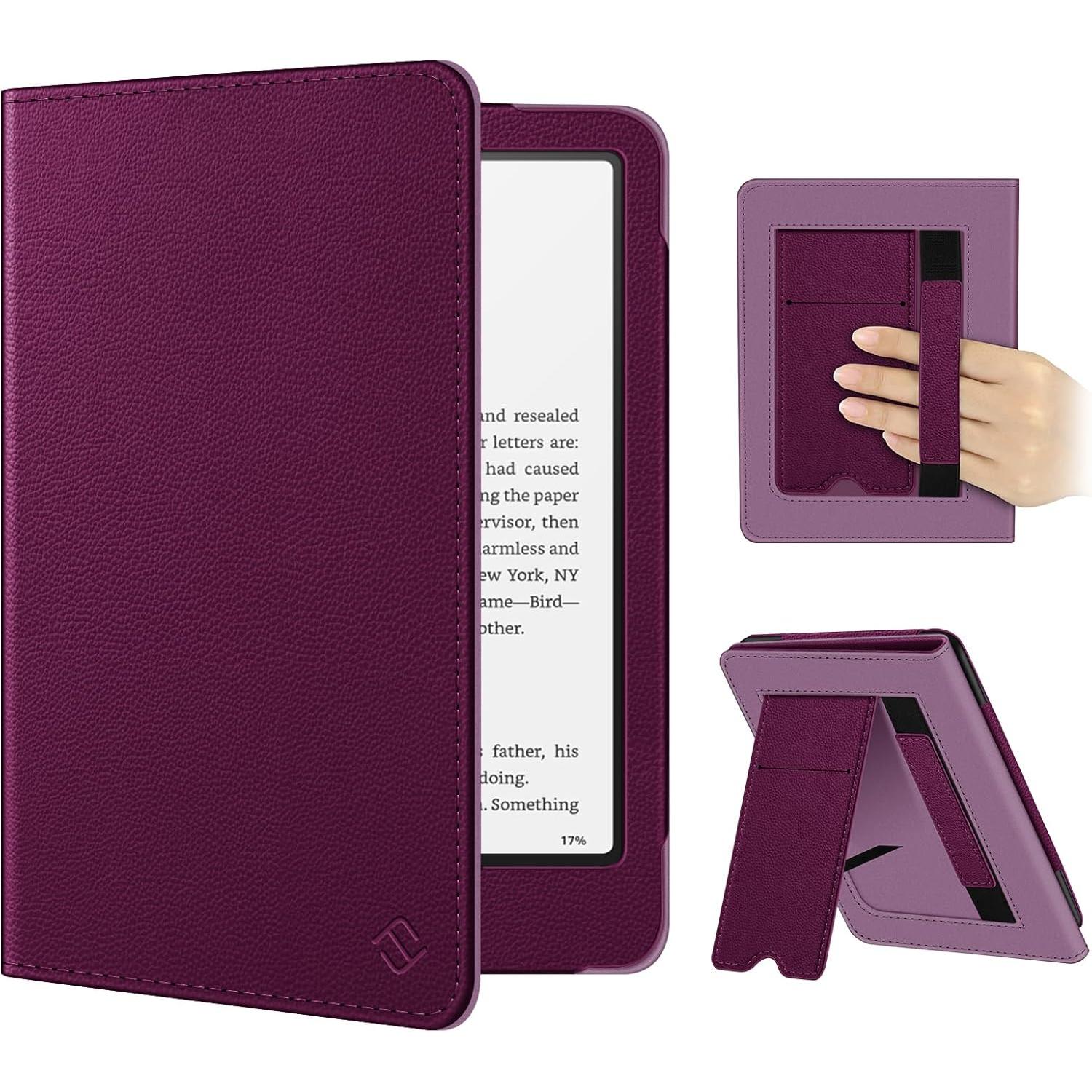 Fintie Case for 7"/6.8" Kindle Paperwhite(12Th/11Th Generation-2024/2021) and Kindle Colorsoft Signature Edition -Slim Foldable Stand Cover Auto Wake/Sleep for Paperwhite 2024, Jade