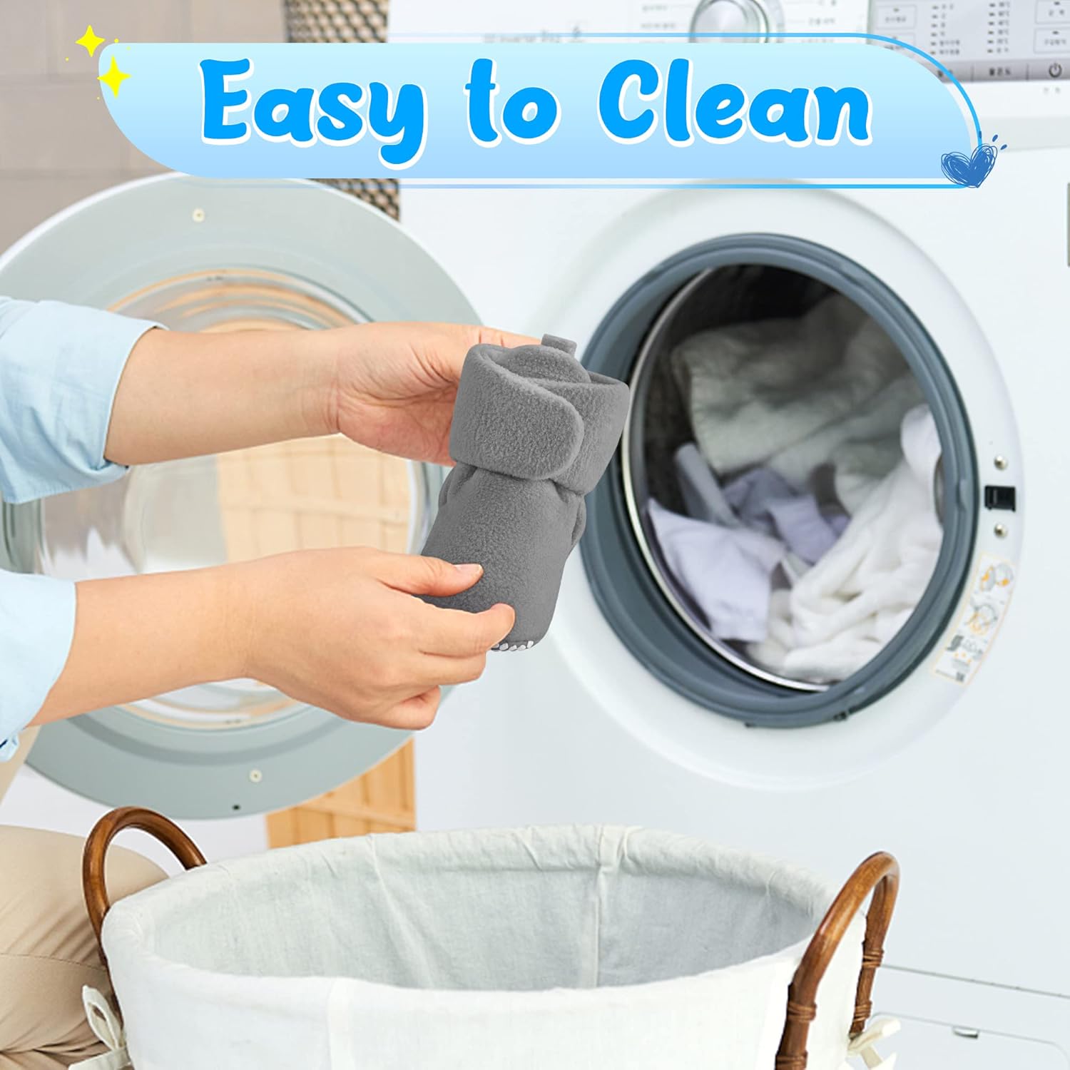 Botines de forro polar para bebé, pantuflas cálidas, fáciles de poner, regalos unisex para bebés, botas suaves antideslizantes ajustables para recién nacidos para niños y niñas