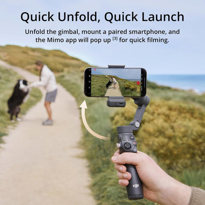 DJI Osmo Mobile 7P Estabilizador Gimbal para Smartphone – 3 Ejes, Seguimiento Inteligente, Luz Integrada, Micrófono Compatible, Palo Extensible y Trípode