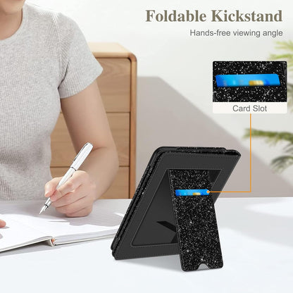 Funda para Kindle con función atril | Glitter Negro