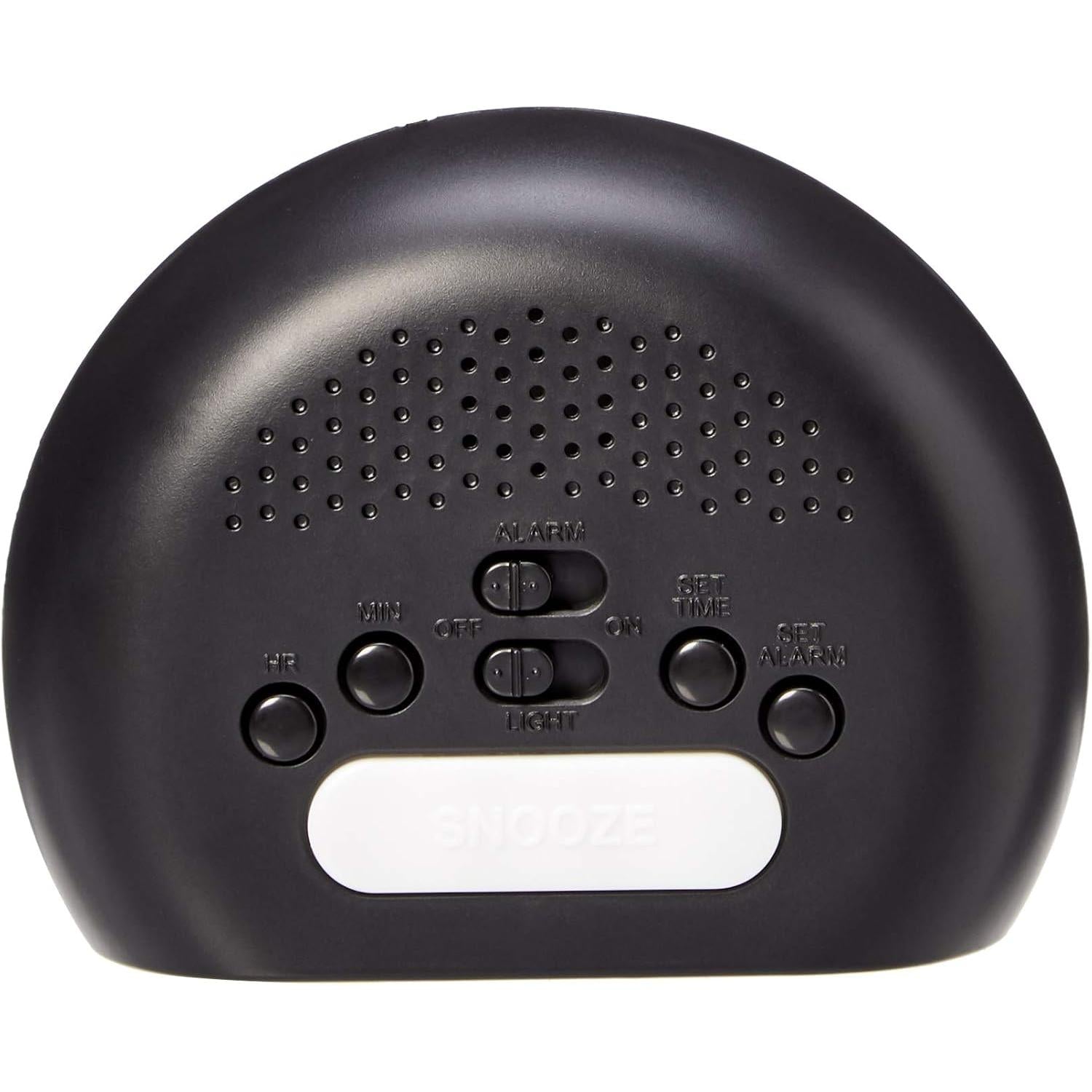 Despertador digital | Pantalla LED | Luz nocturna | Respaldo de batería | Color: negro