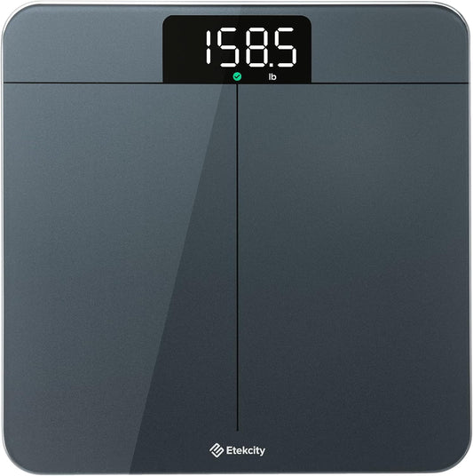 Báscula Digital de Baño – Precisión 0.05 lb, Pantalla LED Brillante, 180 kg/400 lb de Capacidad, Tecnología de Verificación de Peso, Diseño Seguro Antideslizante