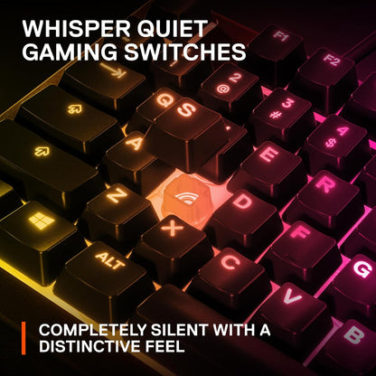SteelSeries Apex 3 TKL – Teclado Gamer RGB Compacto, Resistente y Silencioso