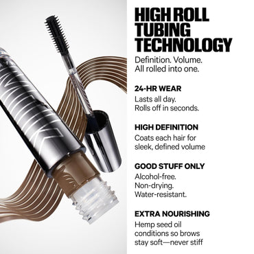 Milk Makeup KUSH High Roll Brow Tint | Gel Tubing para Cejas Definidas y Voluminosas | Resistente al Agua, Antimanchas y de Larga Duración hasta 24 hs – Vegano y Clean Beauty