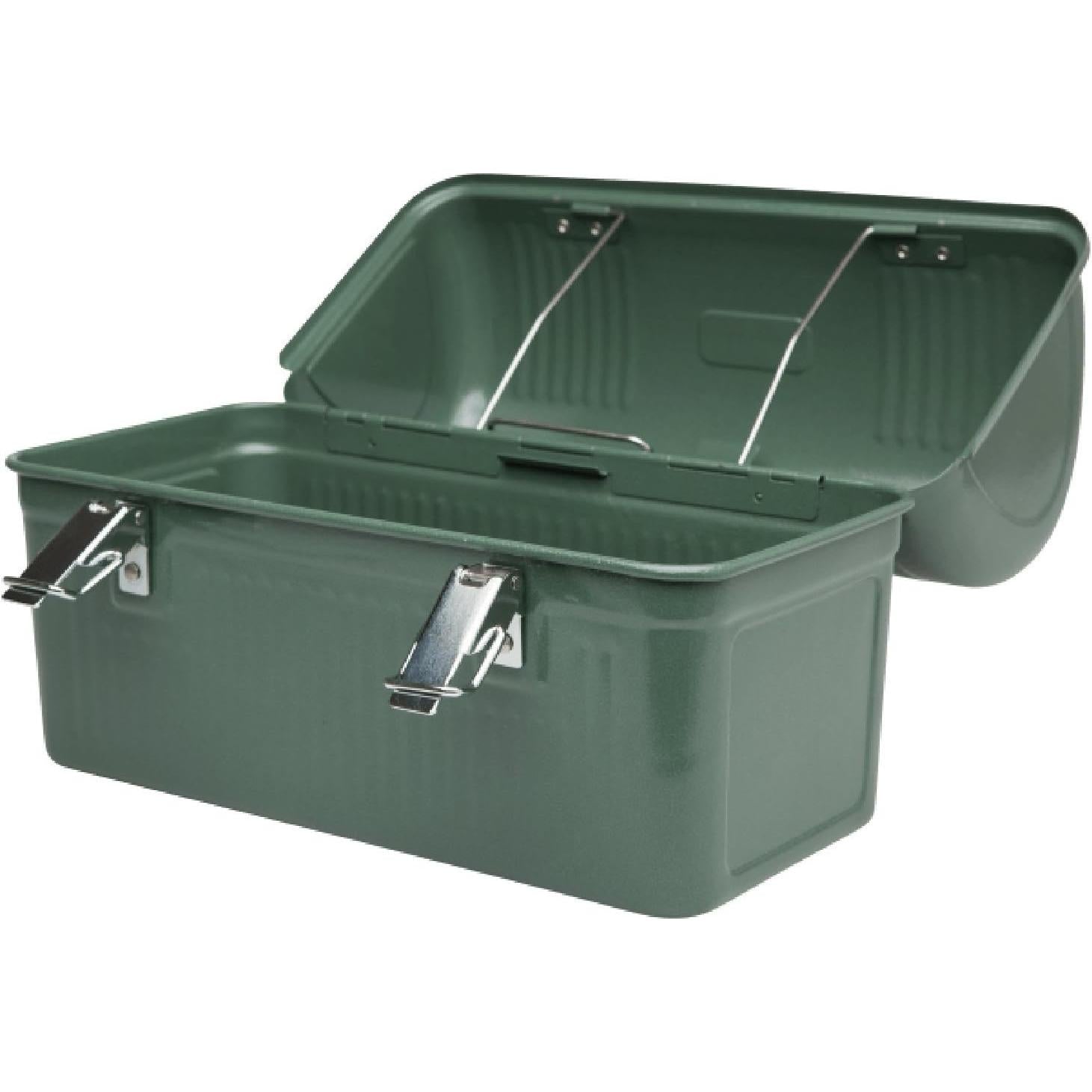 Classic Lunch Box 10 Qt | Vintage Metal Lunchbox | Durable Meal Container with Handle and Latch | Stores Food, Drinks, Thermos, Water Bottle