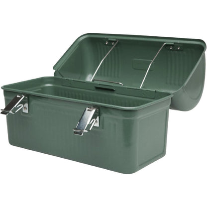 Classic Lunch Box 10 Qt | Vintage Metal Lunchbox | Durable Meal Container with Handle and Latch | Stores Food, Drinks, Thermos, Water Bottle