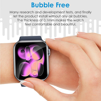 Paquete de 8 protectores de pantalla para Apple Watch | Series 11/10 de 1.654 pulgadas (1.654 in) | TPU suave | No es de vidrio | Sin burbujas | Protección contra rayas y golpes
