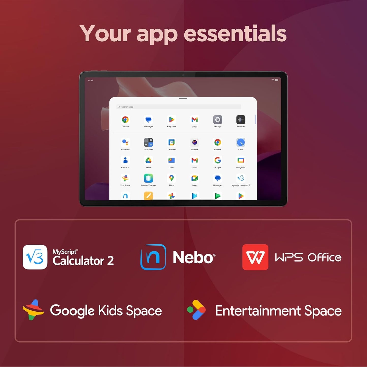 Lenovo Tab P12 12.7" 3K Display - 13MP Camera - 8GB RAM, 128GB UFS Storage -  Lapiz and Folio Case Incluido