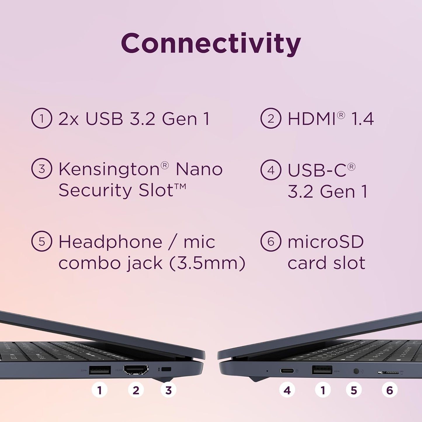 Laptop Lenovo IdeaPad 3i Chromebook | Pantalla FHD de 15.6" | Intel Celeron N4500 | 8 GB de RAM, 64 GB eMMC | Cámara de 720p | Color: azul abismo