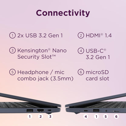 Laptop Lenovo IdeaPad 3i Chromebook | Pantalla FHD de 15.6" | Intel Celeron N4500 | 8 GB de RAM, 64 GB eMMC | Cámara de 720p | Color: azul abismo