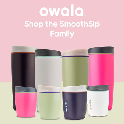 Smoothsip Insulated Stainless Steel Coffee Tumbler, Reusable Iced Coffee Cup, Hot Coffee Travel Mug, Perfect for Cappuccino, BPA Free, 10 Oz, Green (Hip Cactus)