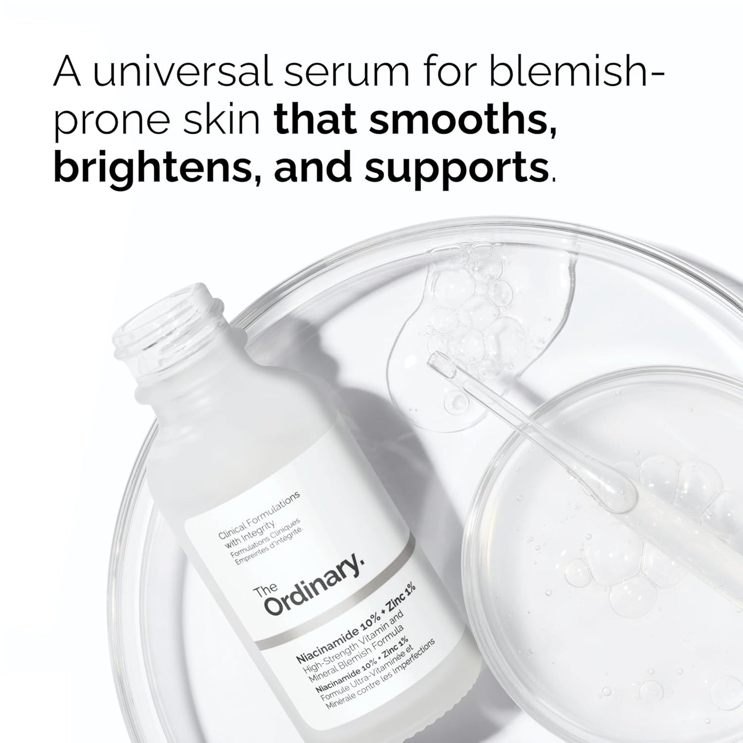 The Ordinary Most Loved Skincare Trio Set | Hyaluronic Acid 2% + B5, Niacinamide 10% + Zinc 1%, Caffeine Solution 5% – Hidratación, Luminosidad y Reducción de Poros – Vegano & Cruelty Free