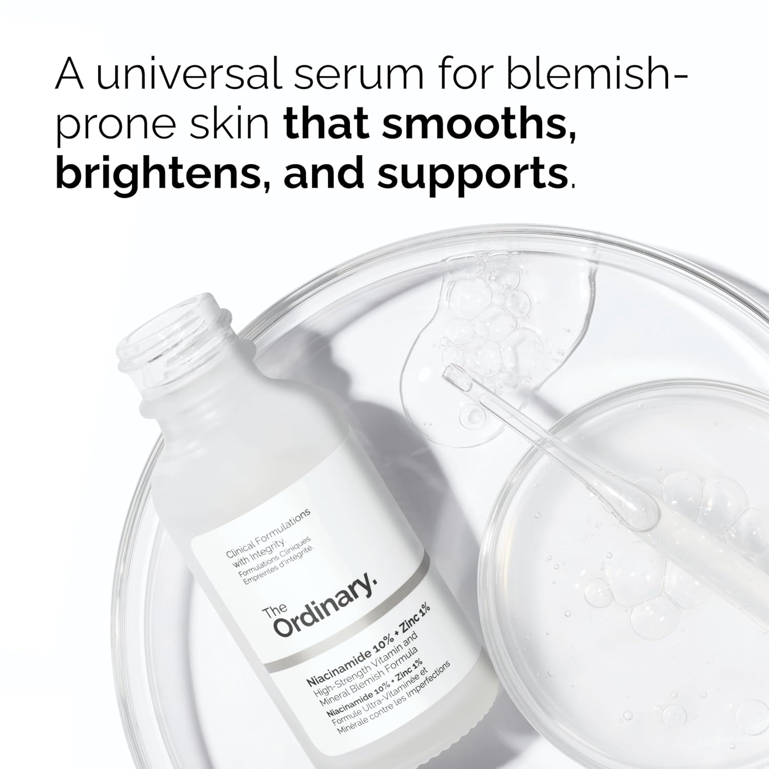 The Ordinary Most Loved Skincare Trio Set | Hyaluronic Acid 2% + B5, Niacinamide 10% + Zinc 1%, Caffeine Solution 5% – Hidratación, Luminosidad y Reducción de Poros – Vegano & Cruelty Free