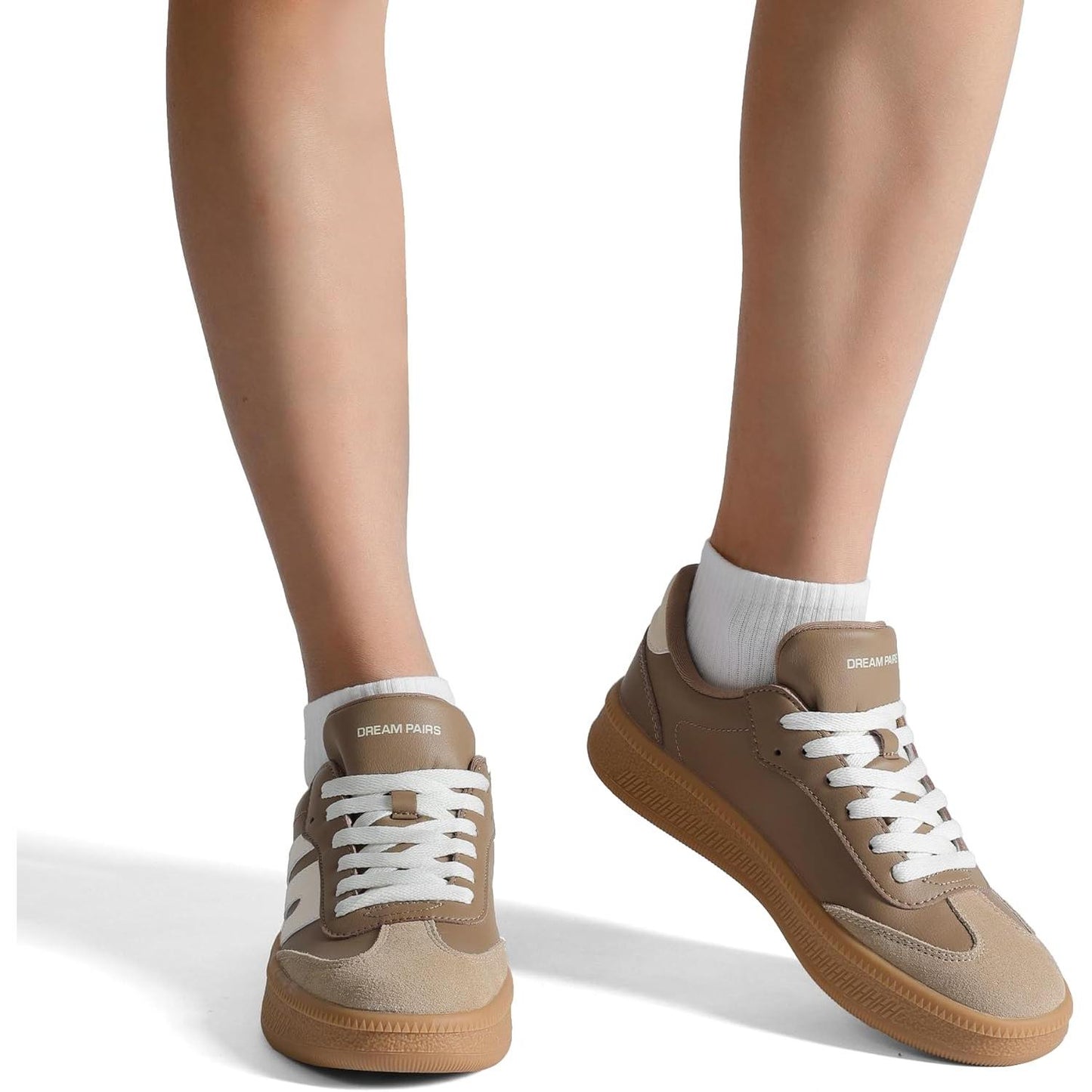 Zapatos casuales para mujer, zapatos casuales con cordones, cómodos y a la moda