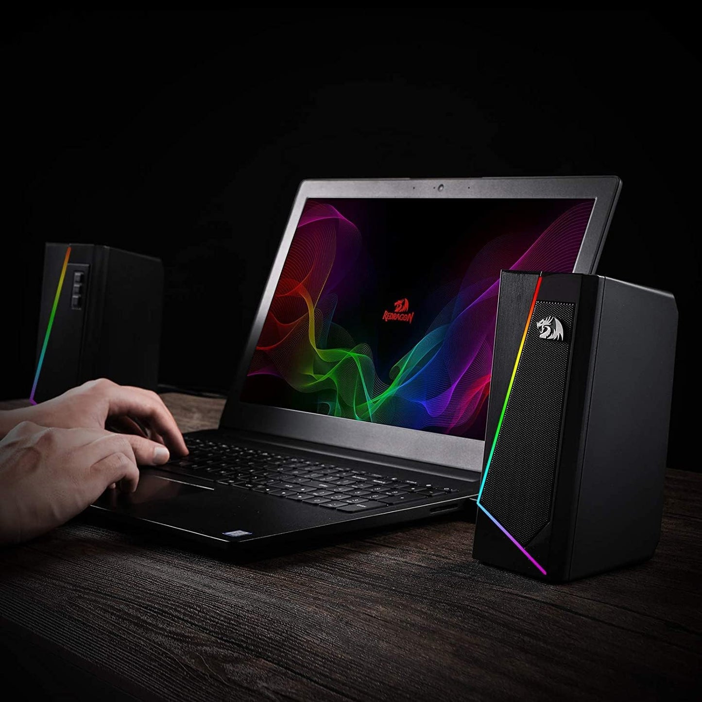 Redragon GS520 RGB Desktop Speakers, Altavoces Estéreo 2.0 para PC